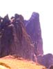 Вид на массив Хоба-Тепе и отвесную скалу Маяк